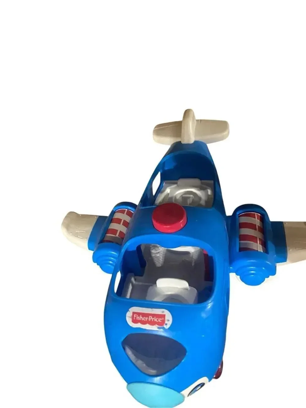 Fisher Price Little People Jet Plane Blue Talking Musical Lights Sounds Tested